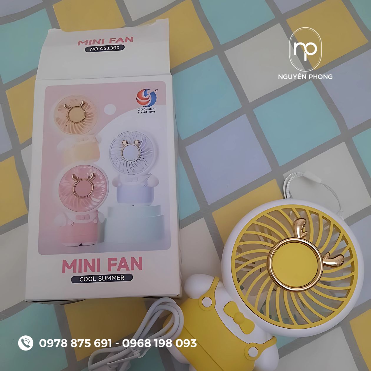 Mẫu hộp giấy đựng quạt mini